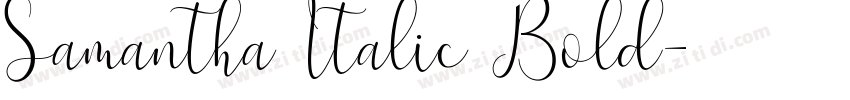 Samantha Italic Bold字体转换
